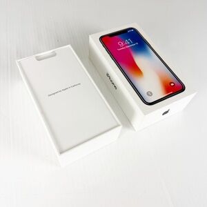 EMPTY BOX ONLY Genuine OEM Apple iPhone X Space Gray 64GB